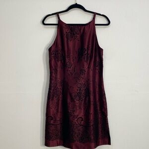 XOXO Y2K Whimsigoth Mini Dress Velvet Floral Witchy Women's 9